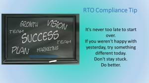 RTO Compliance Tip