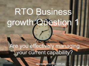 RTO Business planning 
